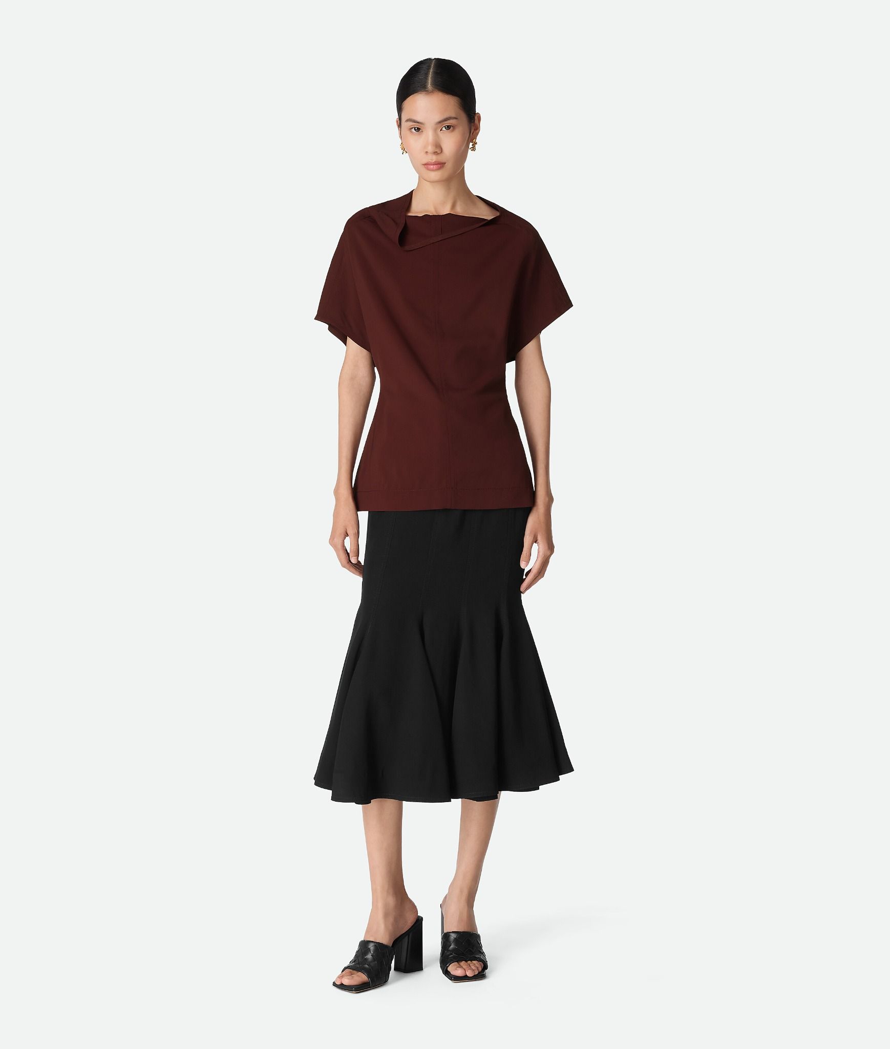  Giày Nữ Bottega Veneta Parco Mule 'Black' 