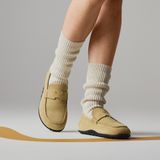  Giày Nữ Hermes Lazy Loafer 'Beige Albâtre' 