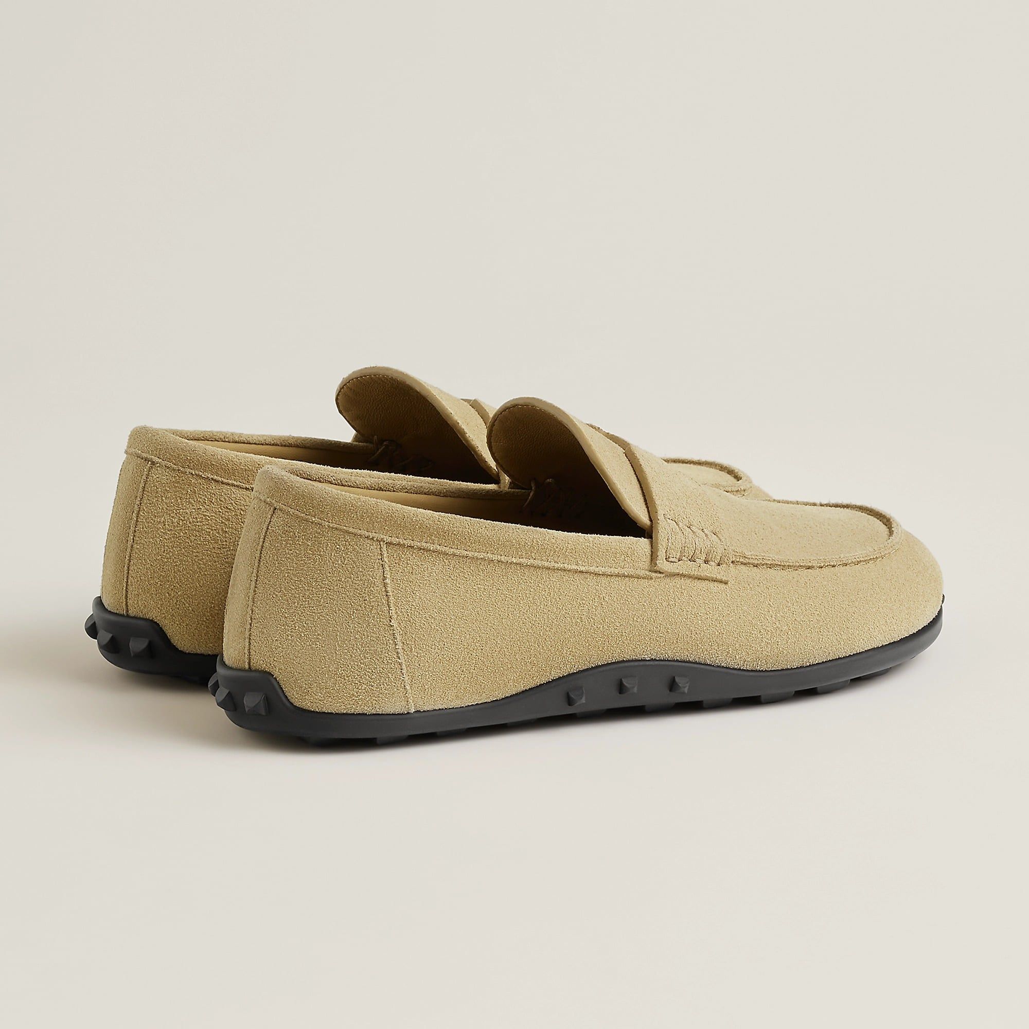  Giày Nữ Hermes Lazy Loafer 'Beige Albâtre' 