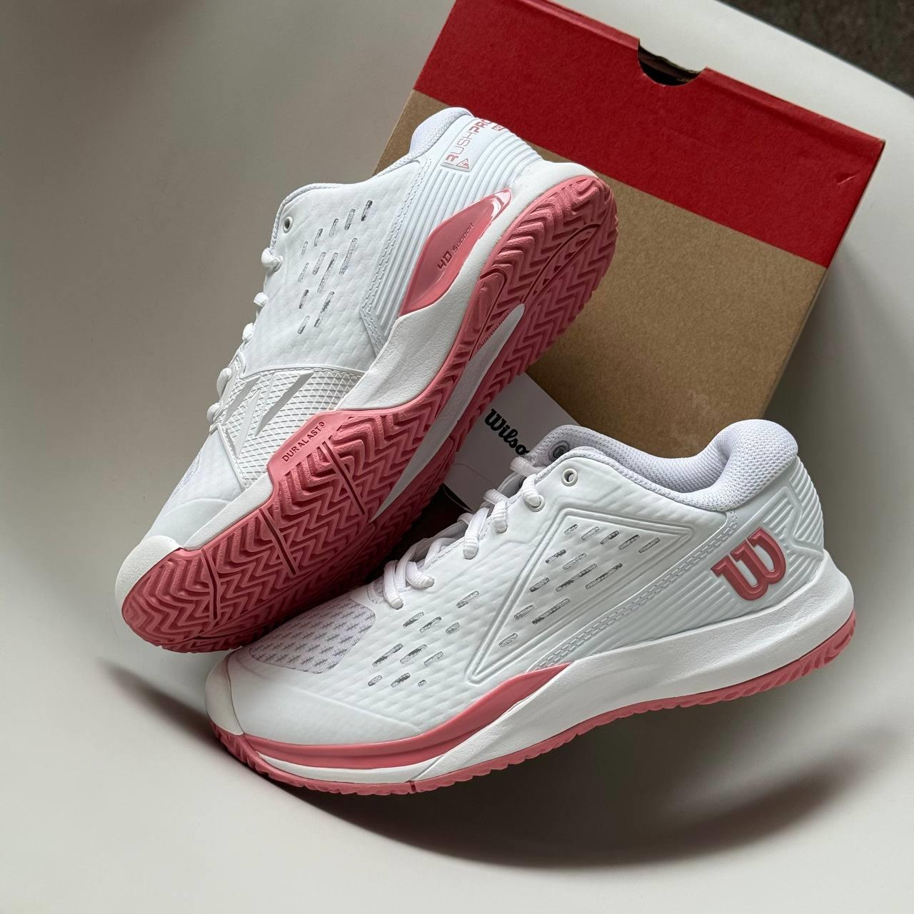  Giày Nữ Wilson Rush Pro Ace Junior 'White Pink' 