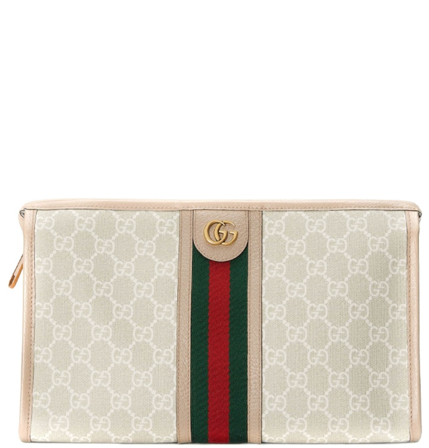  Túi Gucci Ophidia Monogram Clutch 'Beige' 