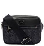  Túi Lacoste Monogram Print Shoulder Bag 'Black' 