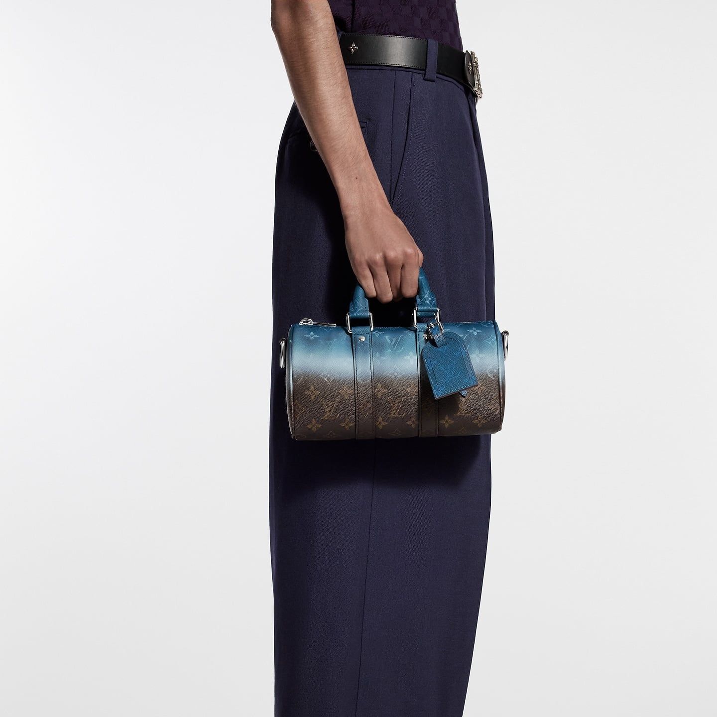  Túi Louis Vuitton Keepall Bandoulière 25 Bag 'Blue' 