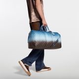  Túi Louis Vuitton Keepall Bandoulière 50 Bag 'Blue' 