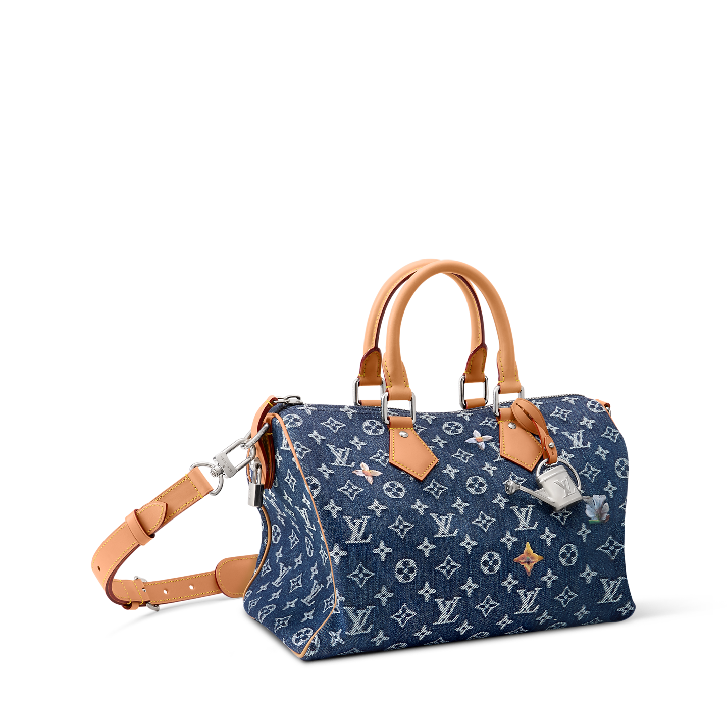  Túi Louis Vuitton Speedy 30 Bandoulière Bag 'Blue' 