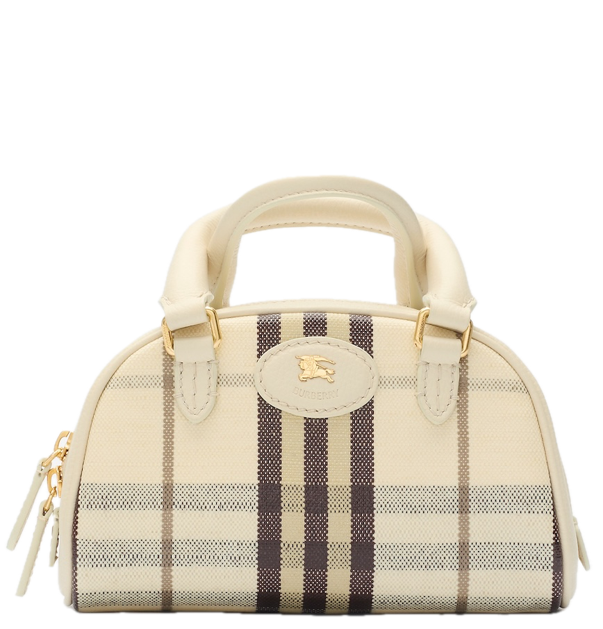  Túi Nữ Burberry Mini Highlands Bowling Bag​ 'Beige' 
