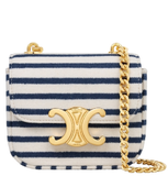  Túi Nữ Celine Mini Chain Claude 'Navy White' 