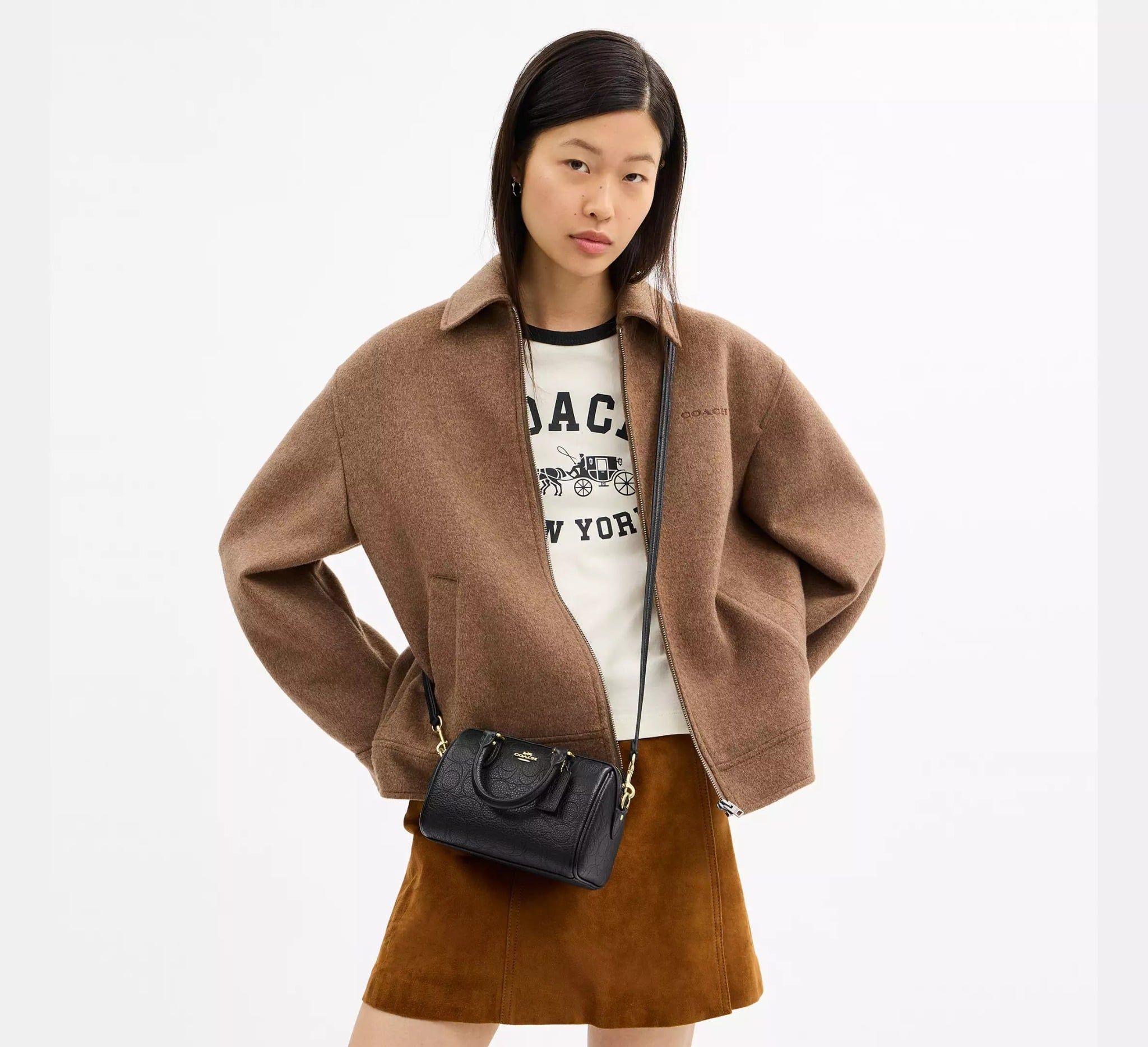  Túi Nữ Coach Mini Rowan Crossbody Bag 'Black' 