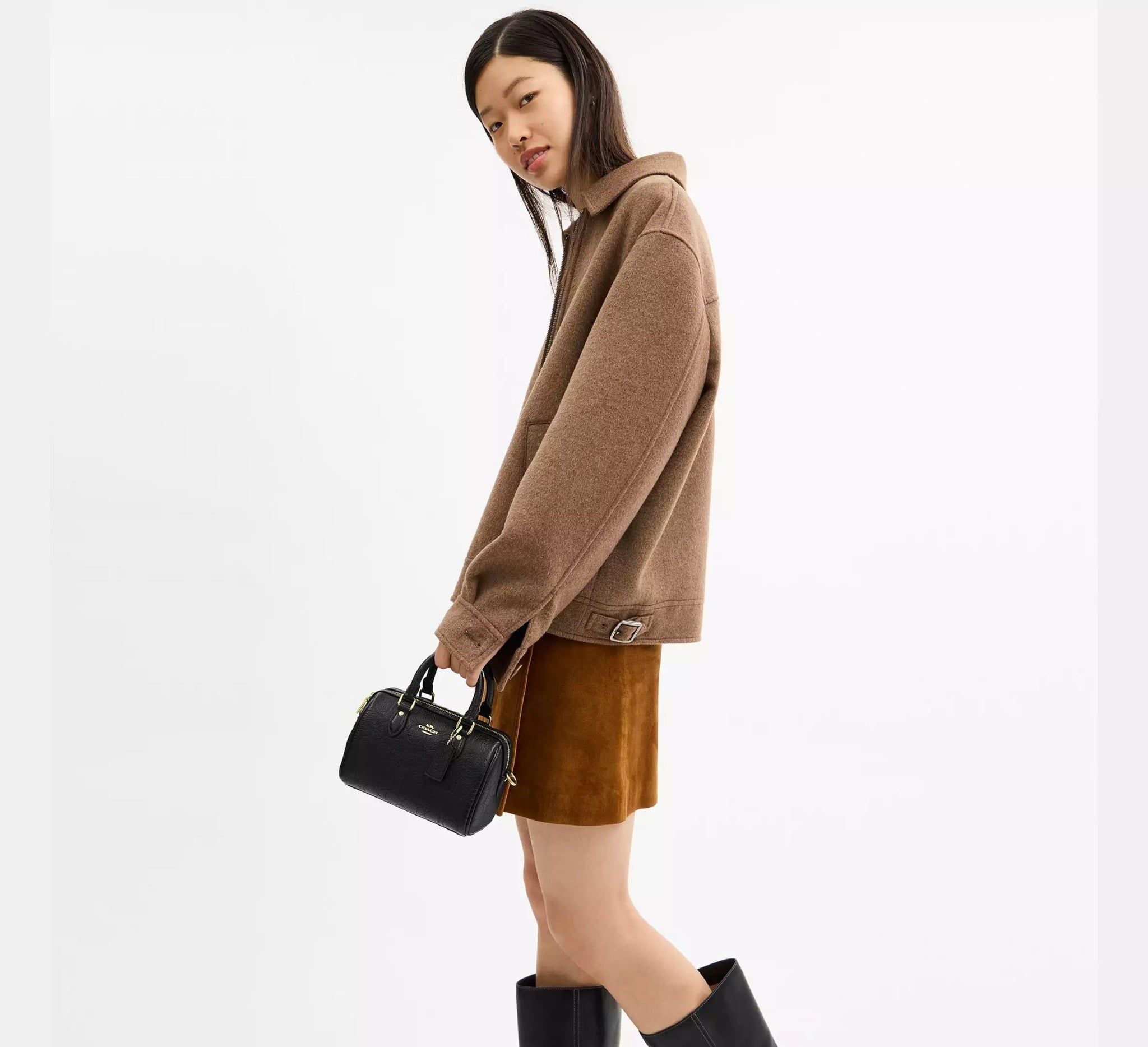  Túi Nữ Coach Mini Rowan Crossbody Bag 'Black' 