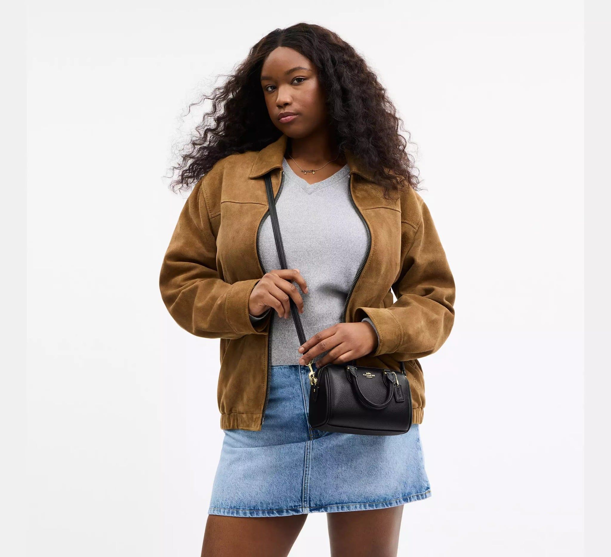  Túi Nữ Coach Mini Rowan Crossbody Bag 'Black' 