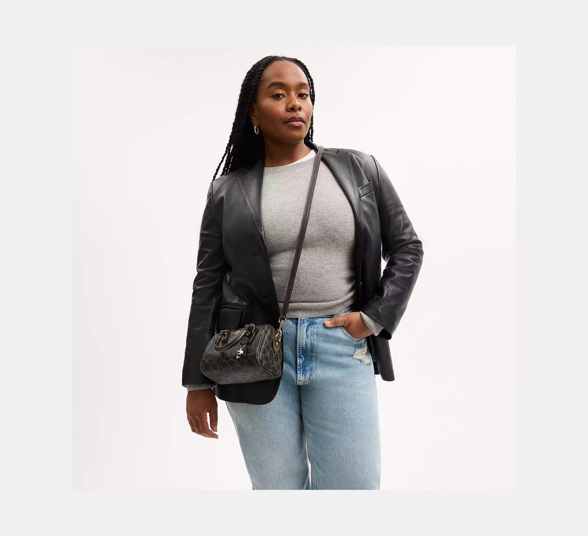  Túi Nữ Coach Mini Rowan Crossbody Bag 'Brown' 