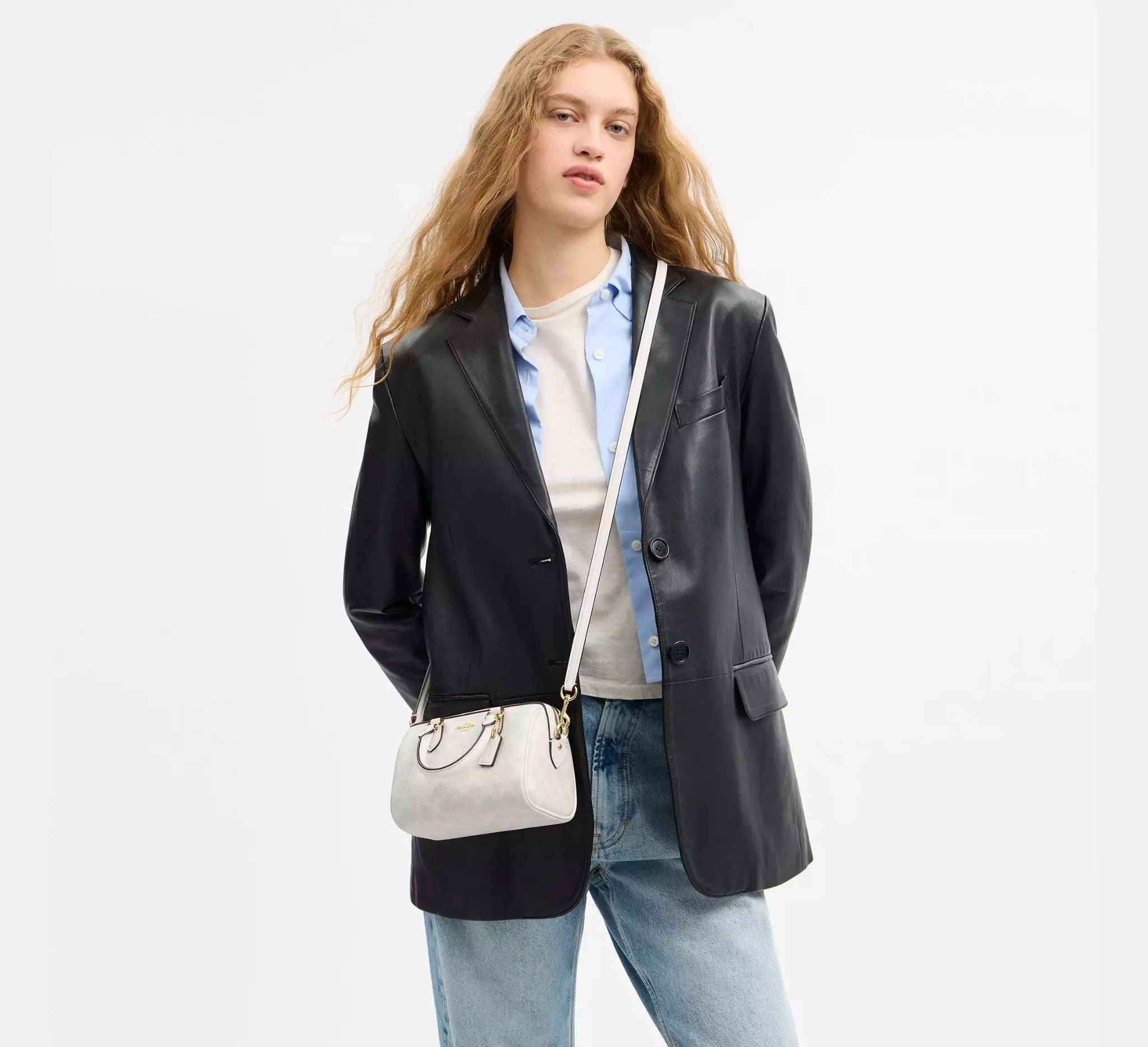  Túi Nữ Coach Mini Rowan Crossbody Bag 'Chalk' 