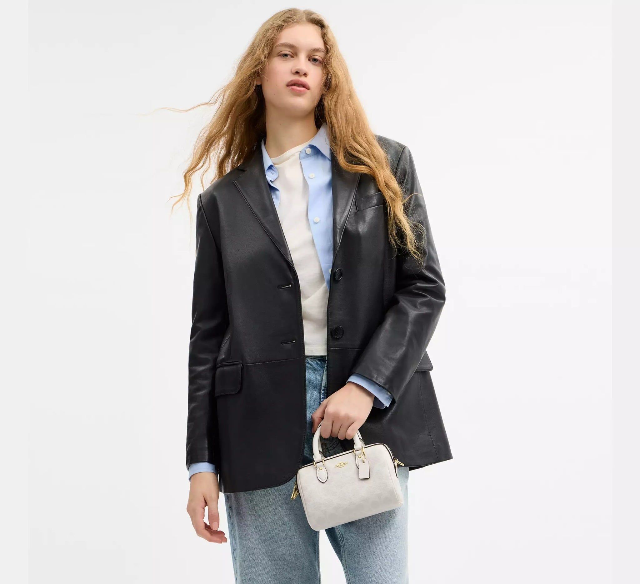  Túi Nữ Coach Mini Rowan Crossbody Bag 'Chalk' 