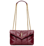 Túi Nữ Saint Laurent Toy Puffer 'Dark Ruby' 
