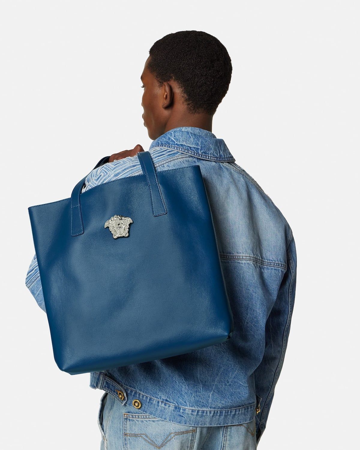  Túi Nữ Versace La Medusa Tote 'Blue' 