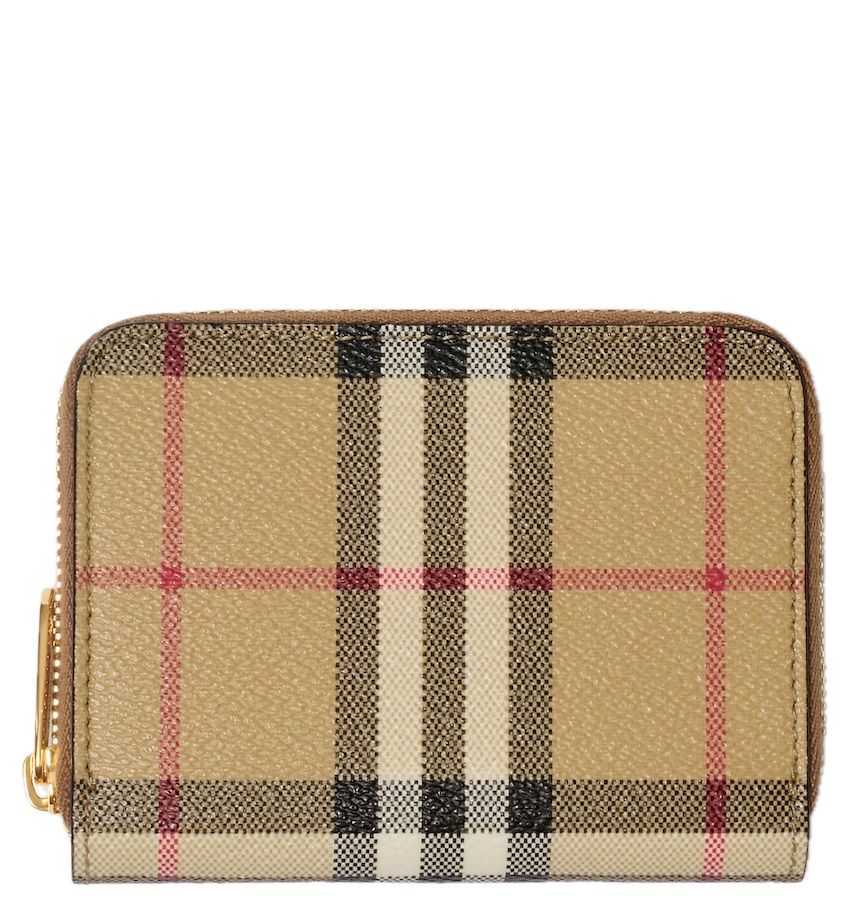  Ví Burberry Small Check Zip Wallet 'Archive Beige' 