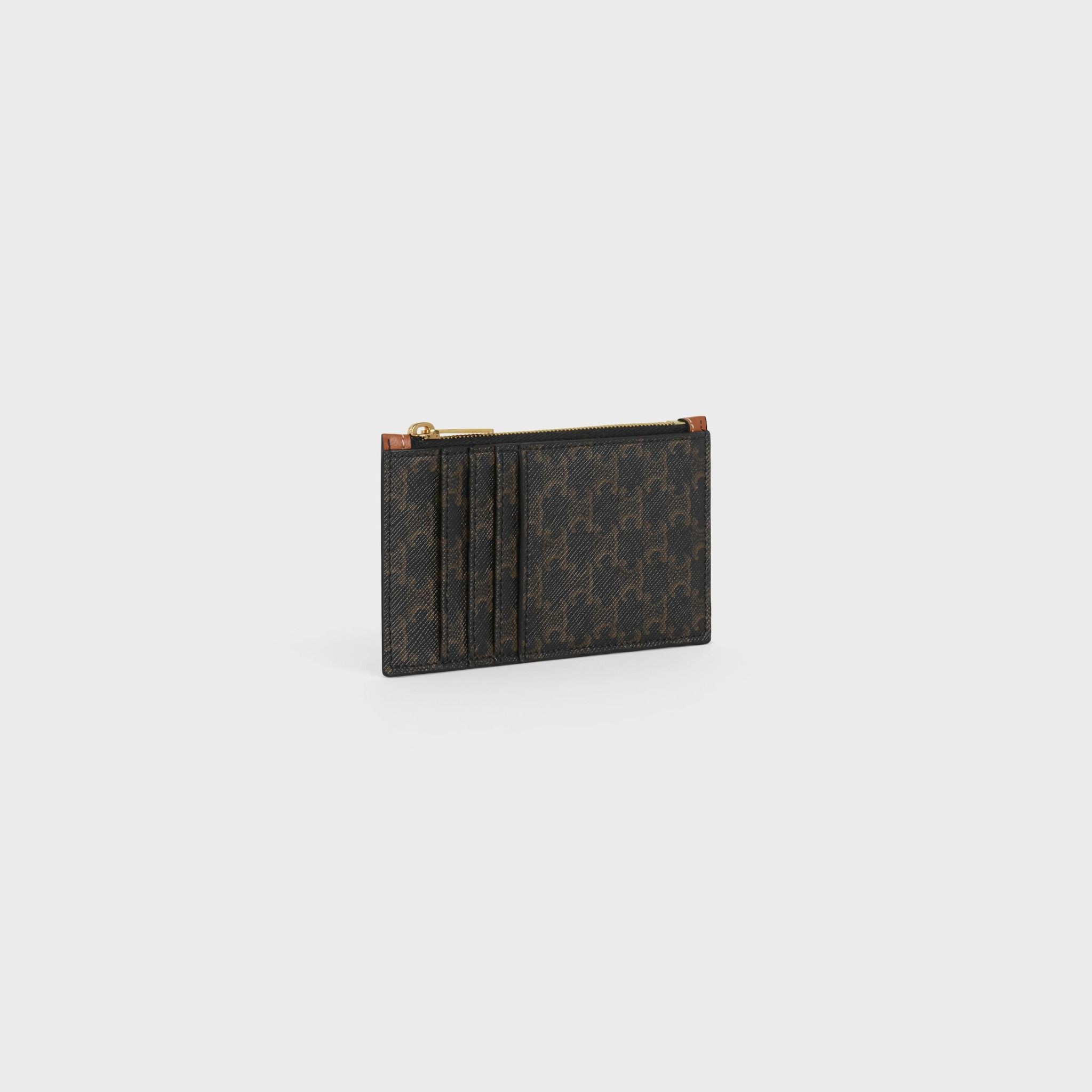  Ví Celine Zipped Compact Card Holder 'Tan' 