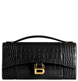  Ví Nữ Balenciaga Hourglass Pochette 'Black' 