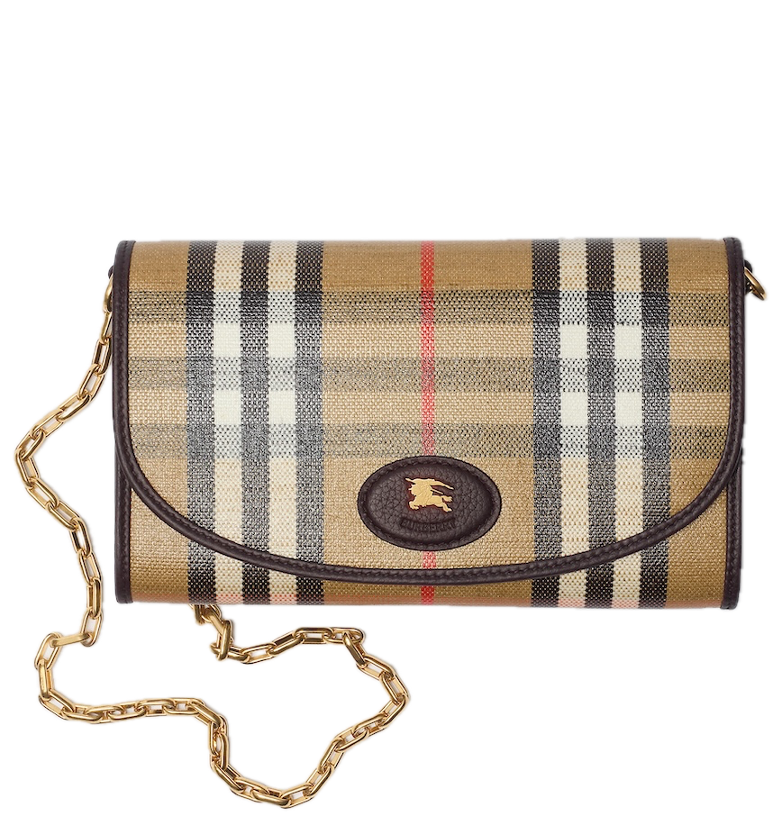  Ví Nữ Burberry Highlands Chain Strap Wallet​ 'Sand' 