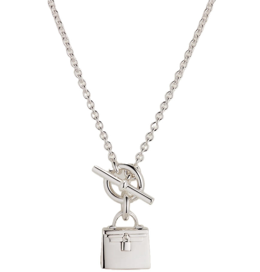  Vòng Cổ Hermes Amulettes Kelly Pendant 'Silver' 