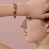  Vòng Tay Nữ Hermes Mini Clic Kelly 'Étoupe' 