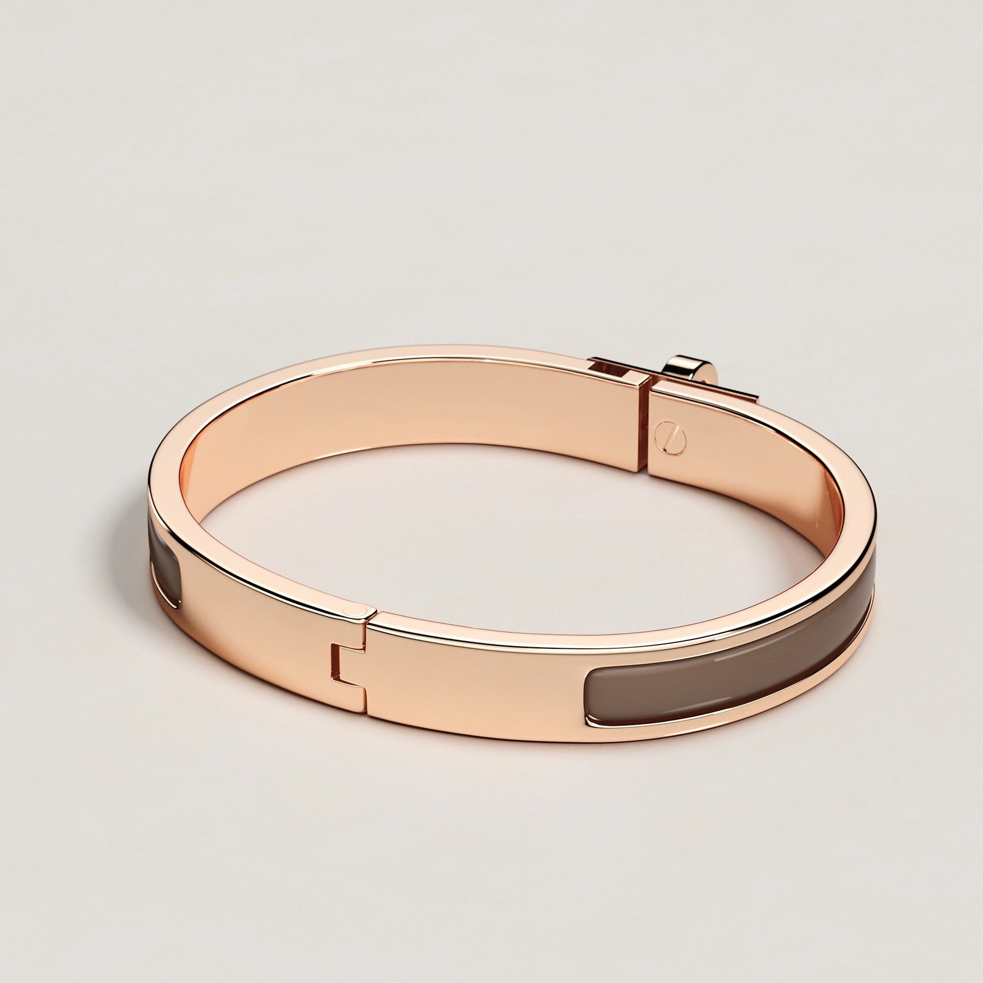  Vòng Tay Nữ Hermes Mini Clic Kelly 'Étoupe' 