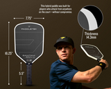  Vợt Pickleball Paddletek Bantam GTO-C 14.3 14.3mm 'White' 