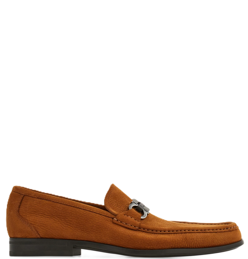  Giày Nam Salvatore Ferragamo Gancini Buckle 'Natural' 