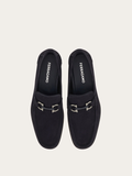  Giày Nam Salvatore Ferragamo Gancini Buckle 'Navy Blue' 