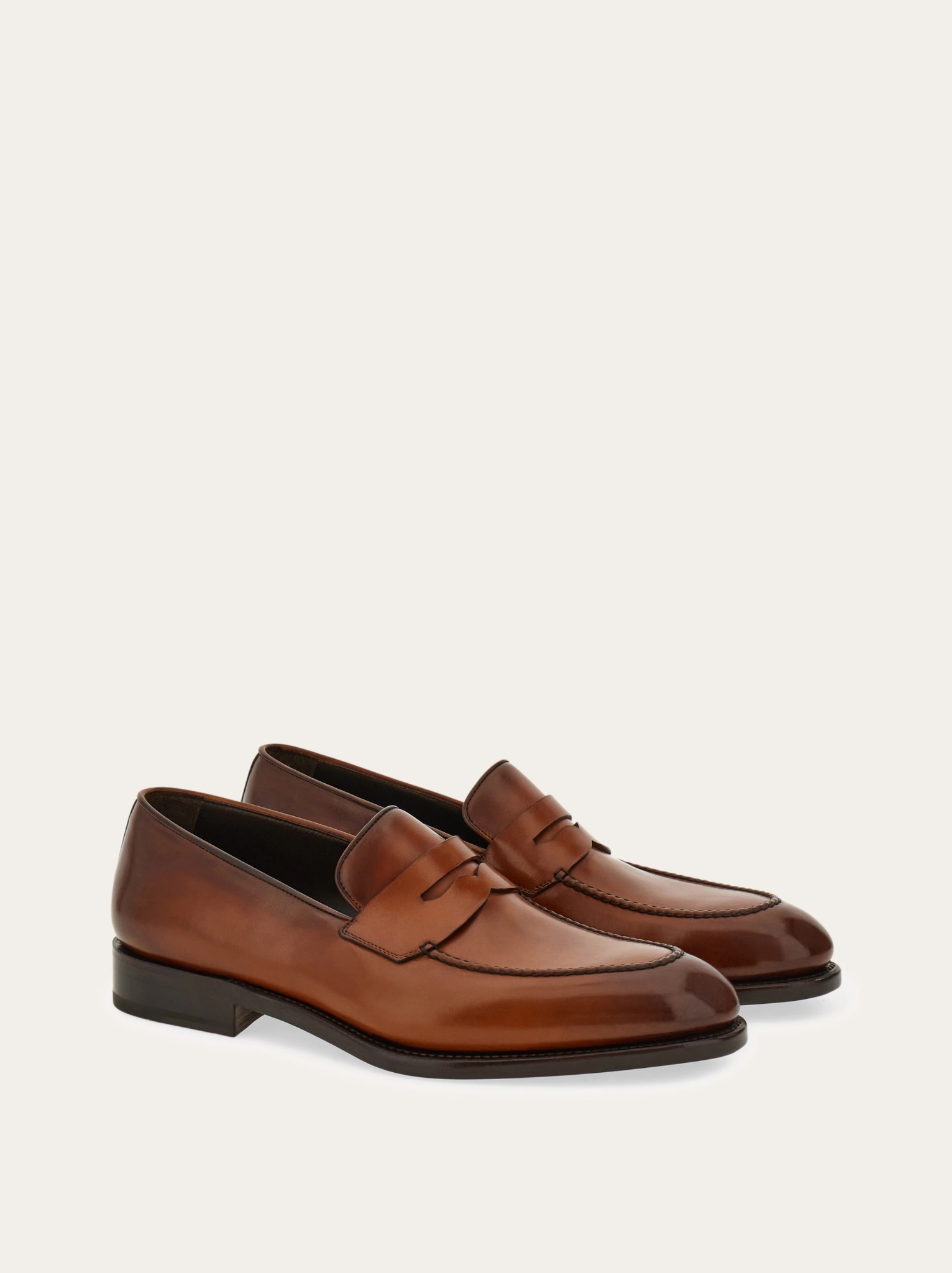  Giày Nam Salvatore Ferragamo Tramezza Penny Loafer 'Natural' 