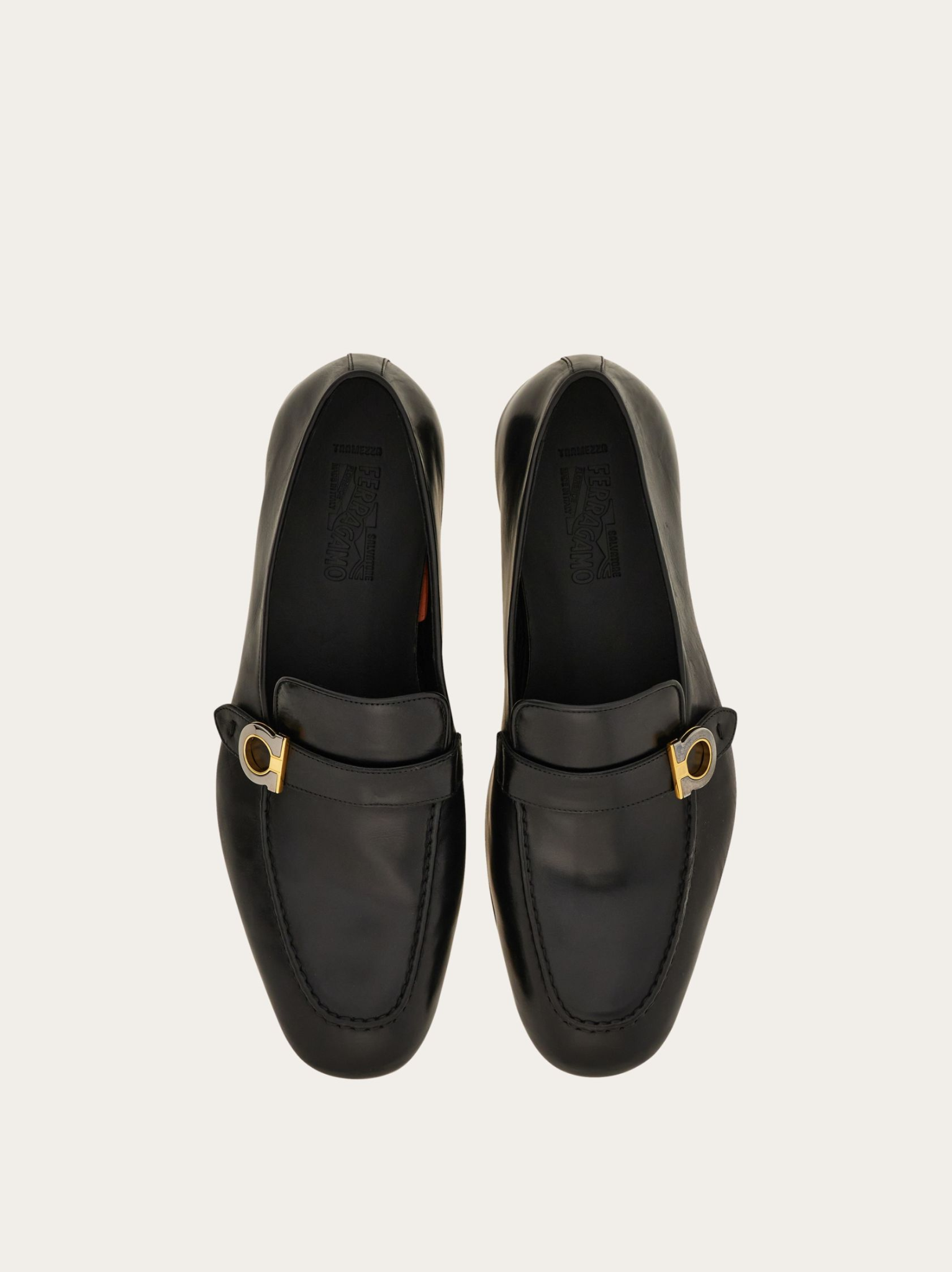  Giày Nam Salvatore Ferragamo Loafer Gancini 'Black' 