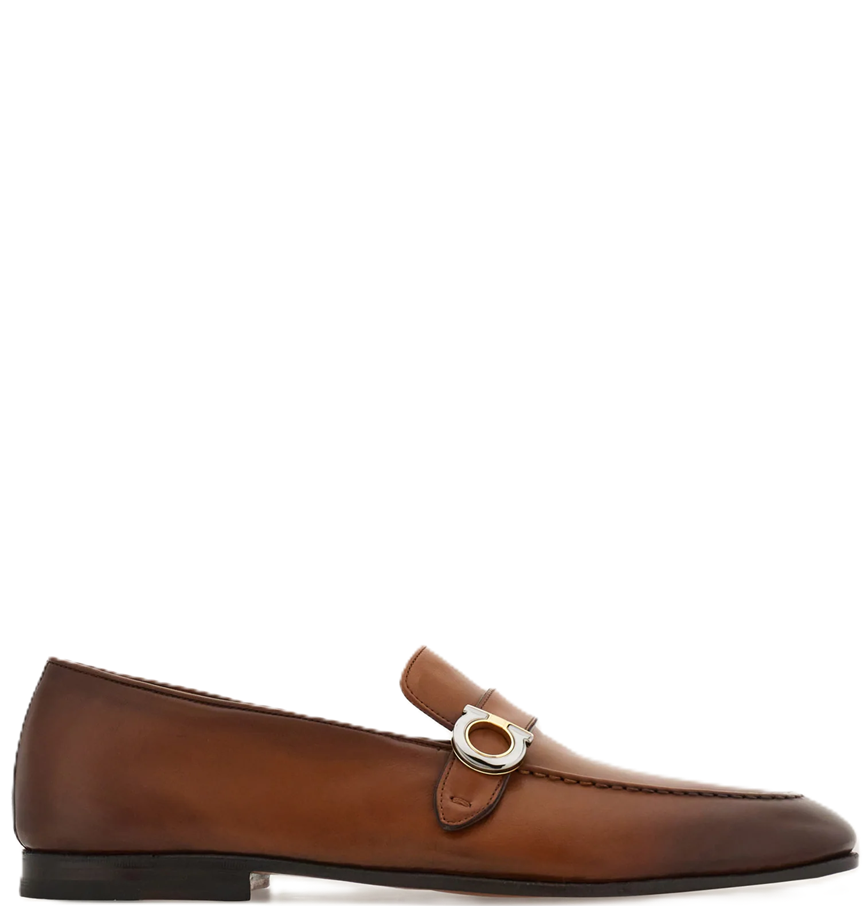  Giày Nam Salvatore Ferragamo Loafer Gancini 'Natural' 