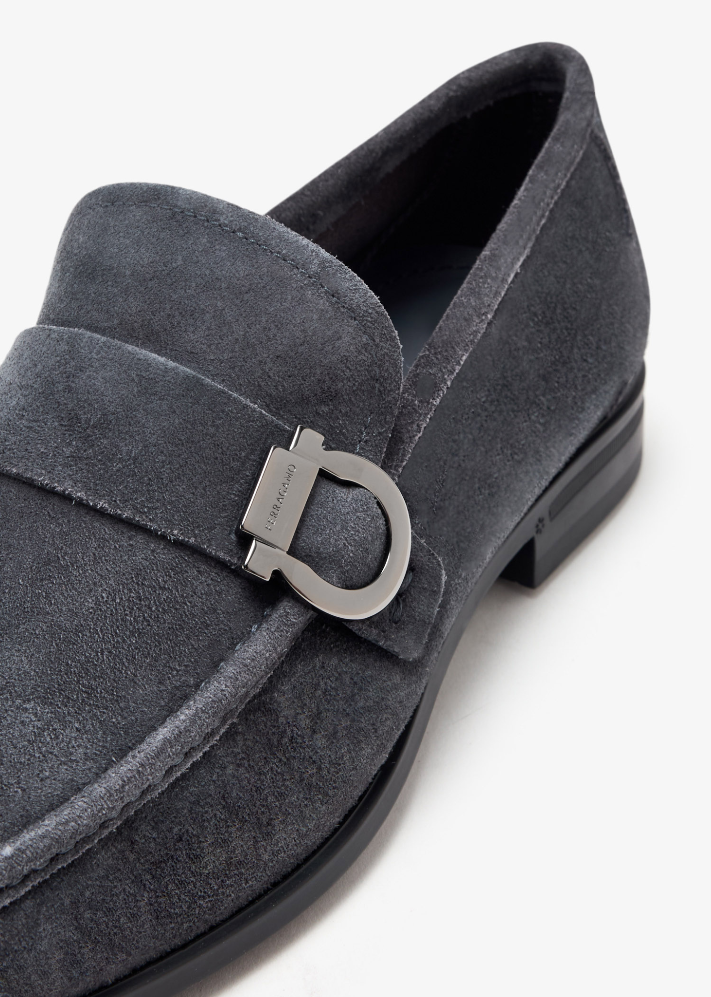  Giày Nam Salvatore Ferragamo Loafer Gancini 'Rain Grey' 