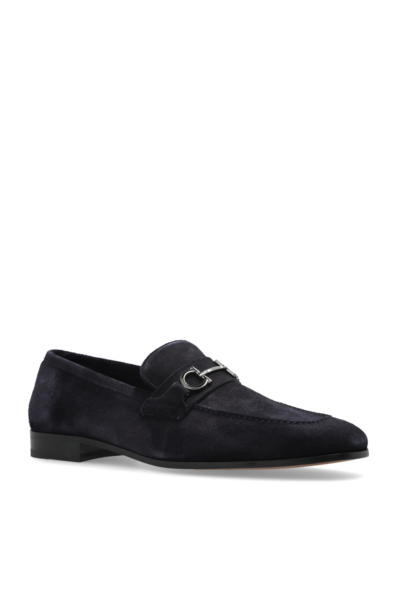  Giày Nam Salvatore Ferragamo Gancini Buckle Loafer 'Black' 