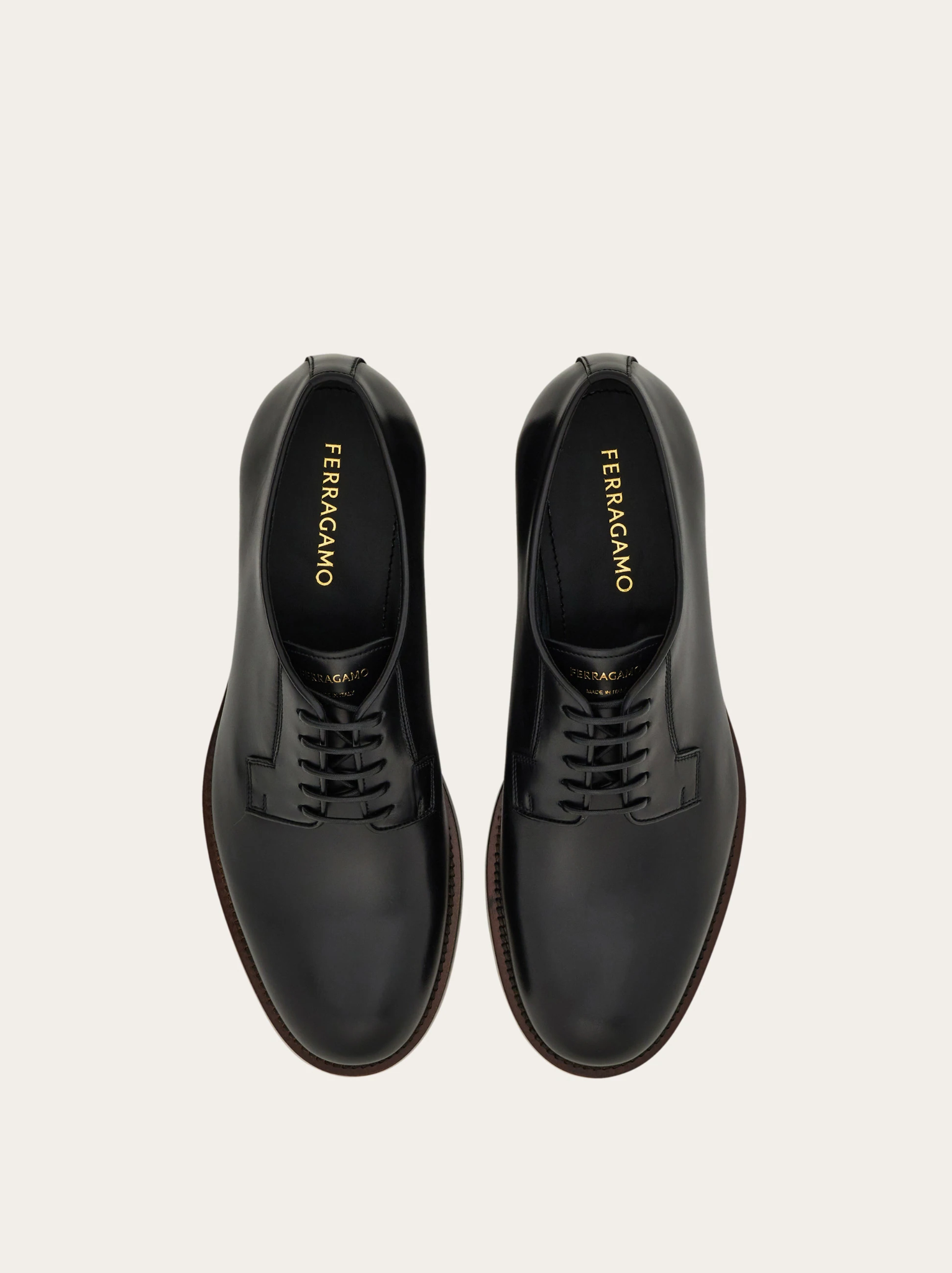  Giày Nam Salvatore Ferragamo Derby Shoe 'Black' 
