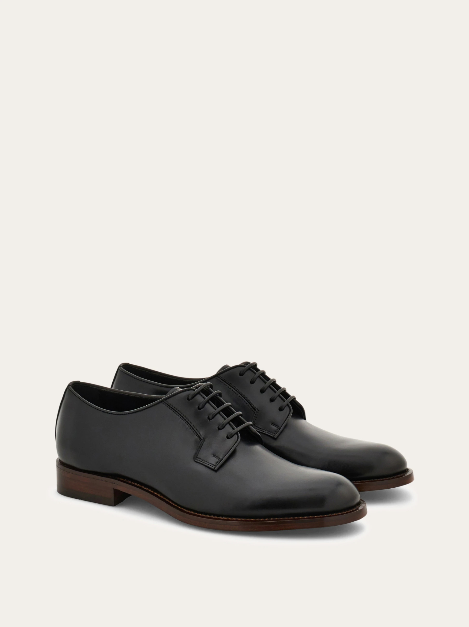  Giày Nam Salvatore Ferragamo Derby Shoe 'Black' 