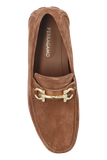  Giày Nam Salvatore Ferragamo Driver Gancini Ornament 'Brown' 