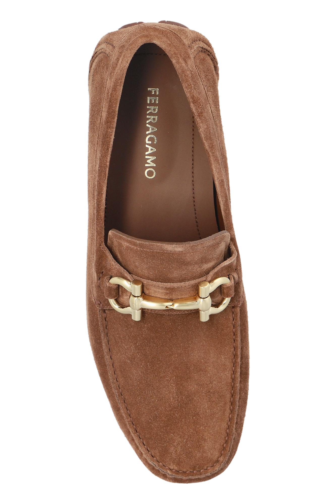  Giày Nam Salvatore Ferragamo Driver Gancini Ornament 'Brown' 