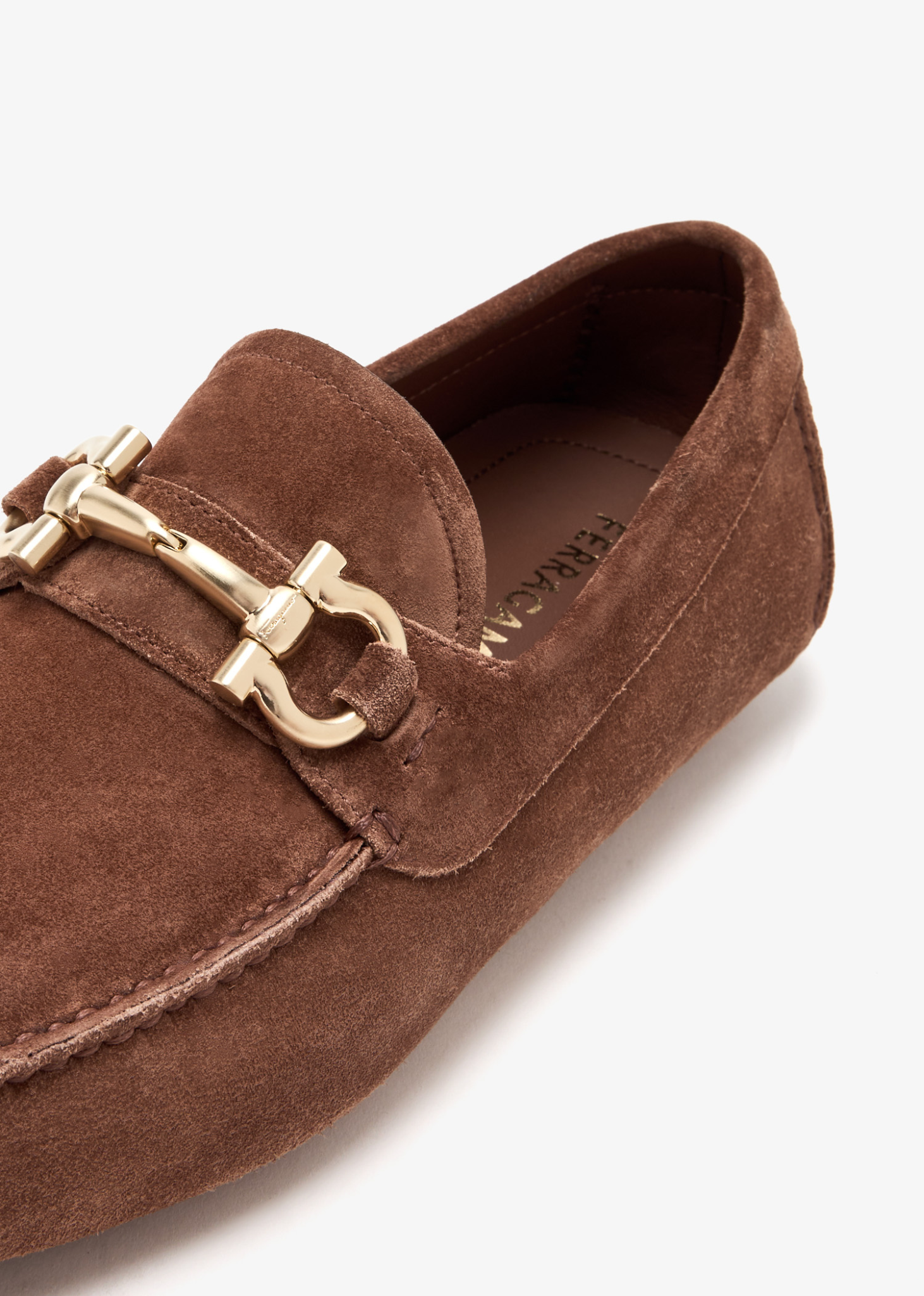  Giày Nam Salvatore Ferragamo Driver Gancini Ornament 'Brown' 