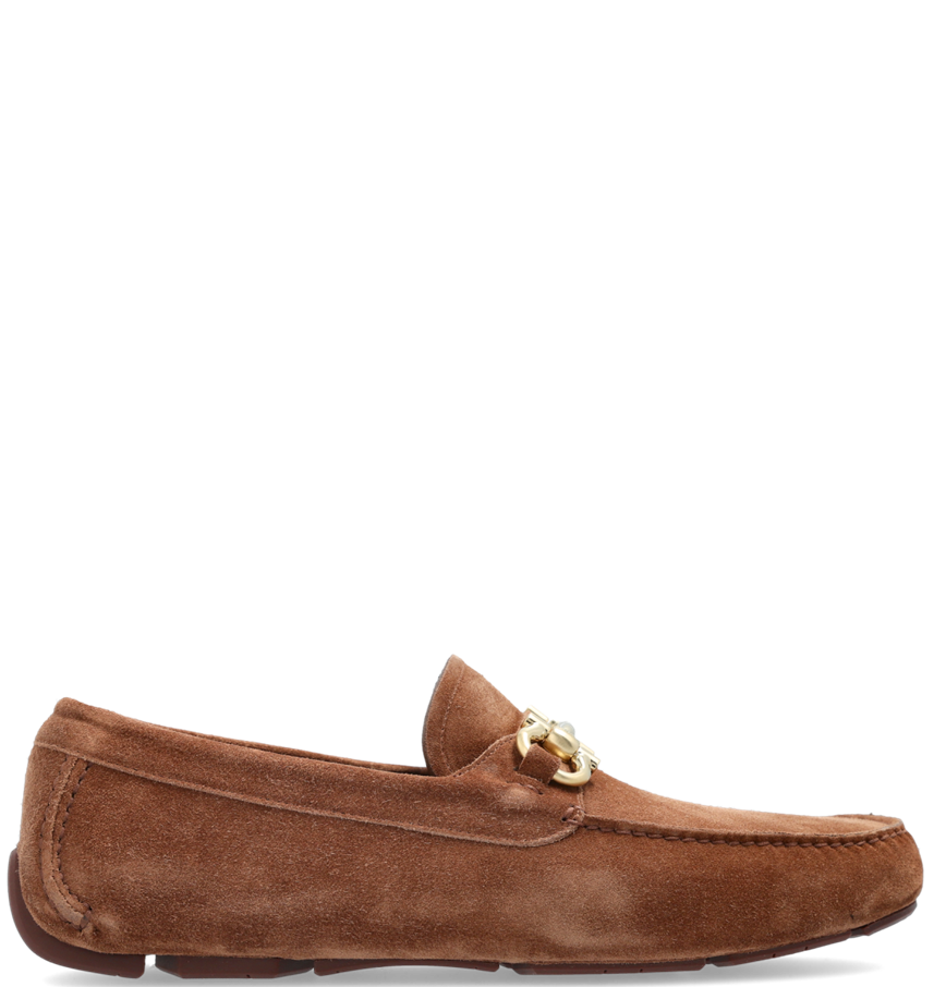  Giày Nam Salvatore Ferragamo Driver Gancini Ornament 'Brown' 