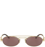  Kính Nữ Miu Miu Sunglasses 'Pale Gold' 