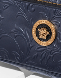  Túi Nữ Versace Barocco Leaf Embossed Calf Leather 'Dark Navy' 