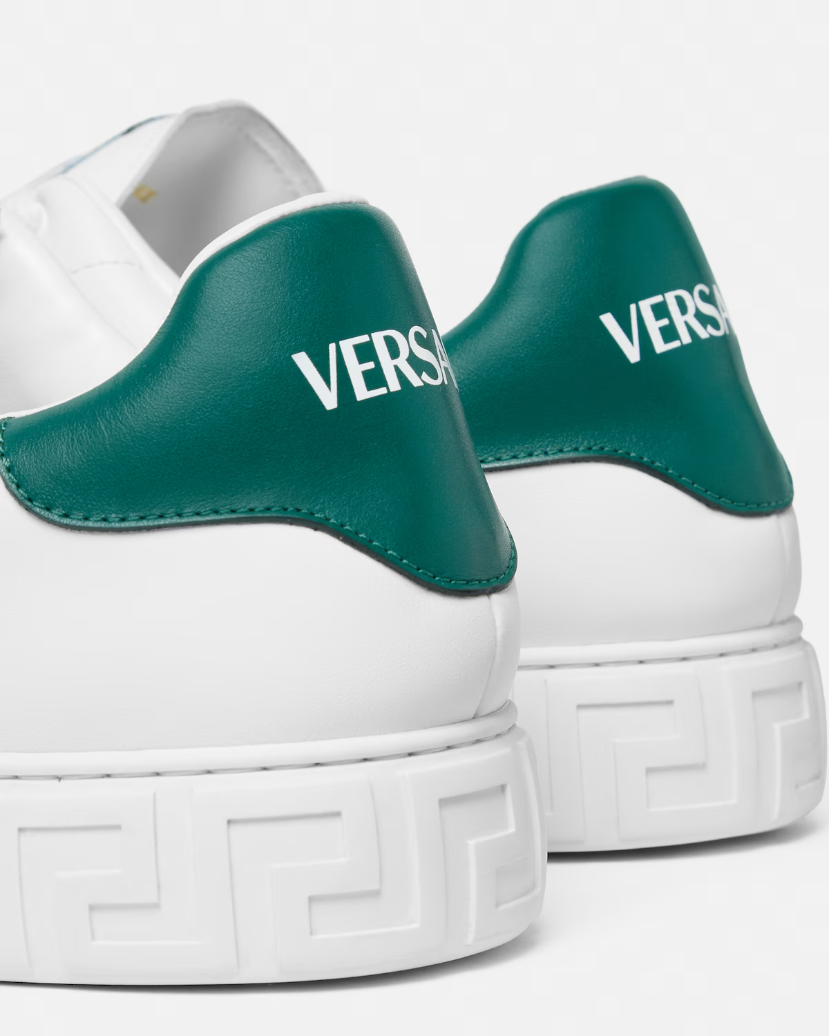  Giày Nam Versace Greca Embroidered Nylon 'White Green' 