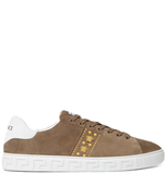  Giày Nam Versace Greca Embellished Suede 'Brown' 