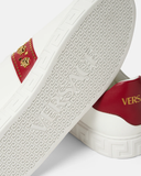 Giày Nam Versace Greca Embellished 'White Red' 