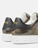  Giày Nam Versace Greca Lizard-Effect 'Gold' 
