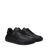  Giày Nam Versace Leather Low Tops 'Black' 