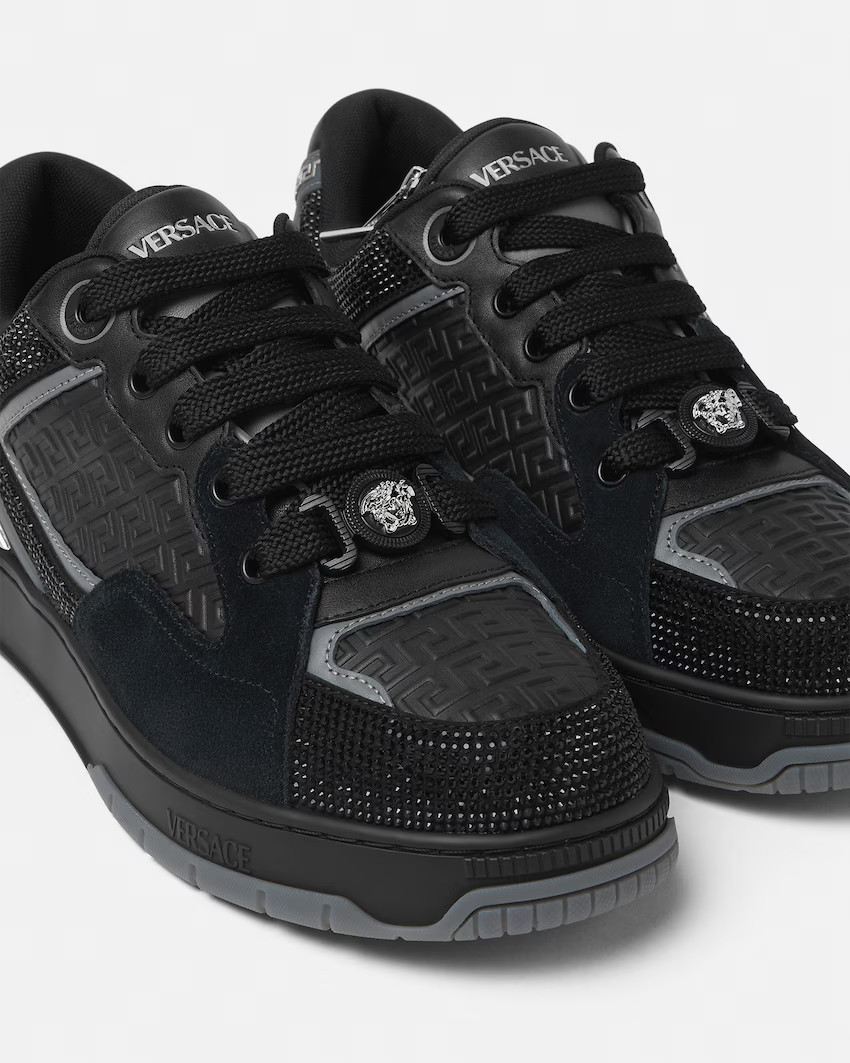  Giày Nam Versace Biggie Basket 'Black' 
