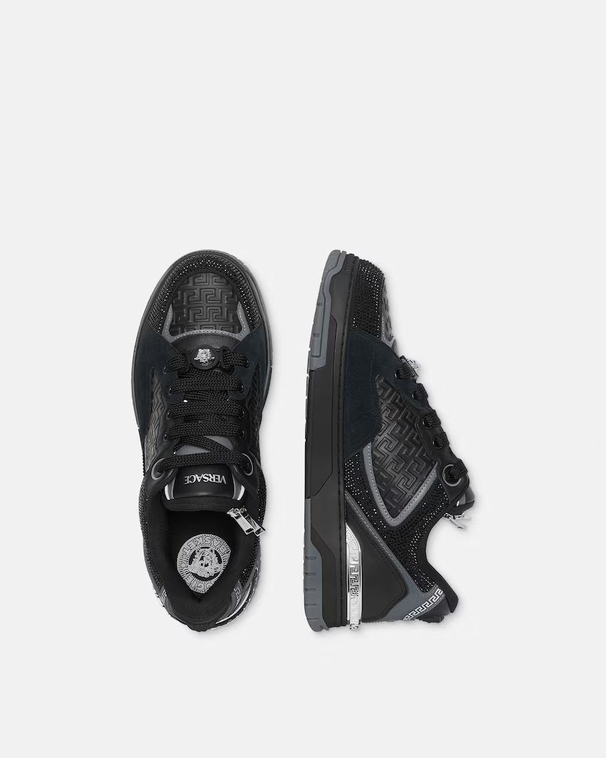  Giày Nam Versace Biggie Basket 'Black' 