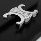  Ví Nữ Celine Flap Triomphe Shiny 'Black' 